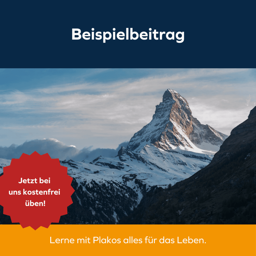 Beispiel-Beitrag 1 Beispielbeitrag